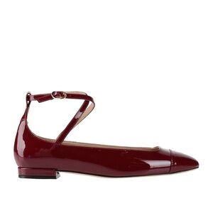 Stuart Weitzman Burgundy Patent Leather Shoes